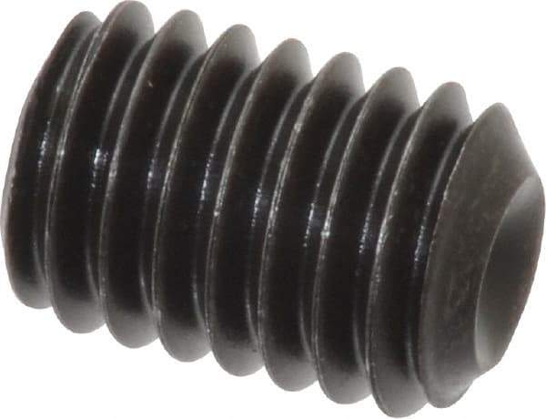 Value Collection - 7/16-14 UNC, 5/8" OAL, Cup Point Set Screw - Grade 8 Alloy Steel, 7/32" Key - Eagle Tool & Supply