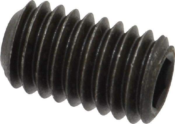 Value Collection - 7/16-14 UNC, 3/4" OAL, Cup Point Set Screw - Grade 8 Alloy Steel, 7/32" Key - Eagle Tool & Supply