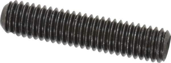 Value Collection - 7/16-14 UNC, 2" OAL, Cup Point Set Screw - Grade 8 Alloy Steel, 7/32" Key - Eagle Tool & Supply