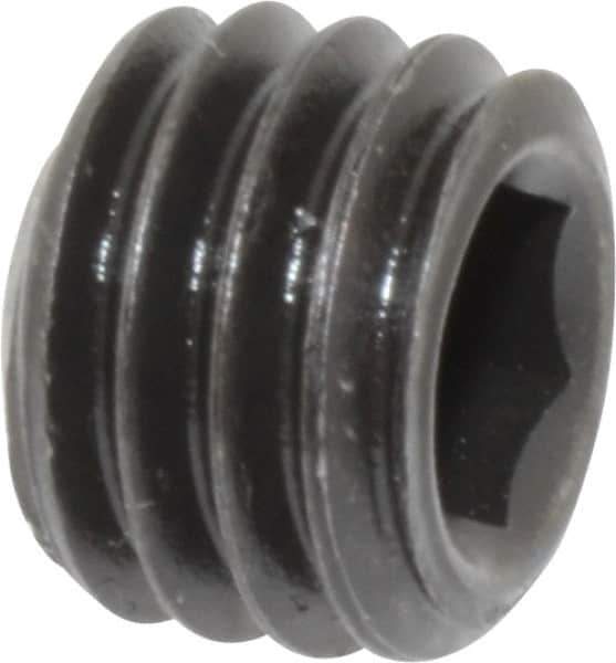 Value Collection - 1/2-13 UNC, 3/8" OAL, Cup Point Set Screw - Grade 8 Alloy Steel, 1/4" Key - Eagle Tool & Supply
