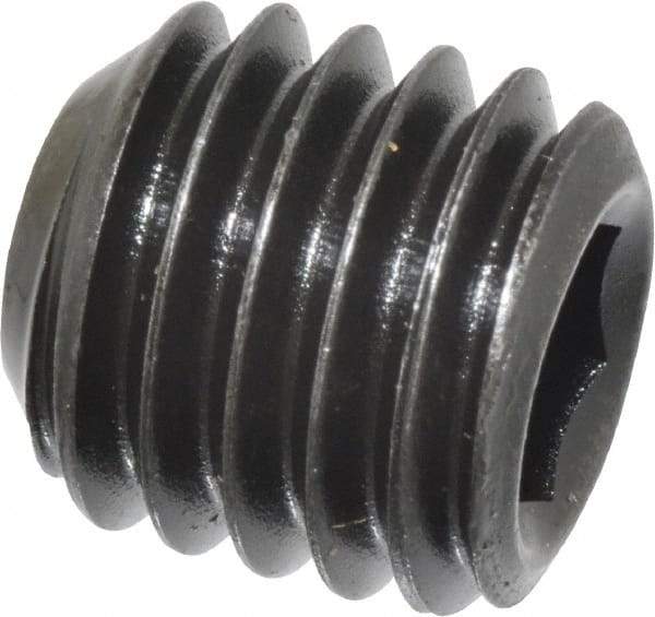Value Collection - 1/2-13 UNC, 1/2" OAL, Cup Point Set Screw - Grade 8 Alloy Steel, 1/4" Key - Eagle Tool & Supply