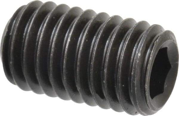 Value Collection - 1/2-13 UNC, 7/8" OAL, Cup Point Set Screw - Grade 8 Alloy Steel, 1/4" Key - Eagle Tool & Supply