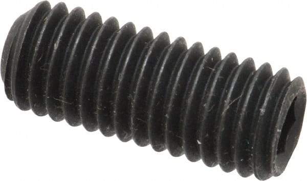 Value Collection - 1/2-13 UNC, 1-1/4" OAL, Cup Point Set Screw - Grade 8 Alloy Steel, 1/4" Key - Eagle Tool & Supply