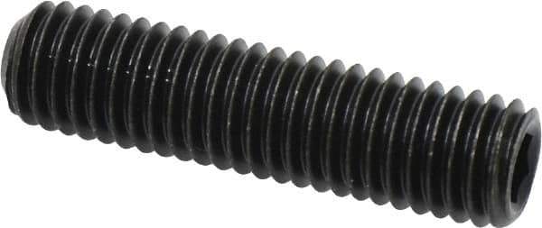 Value Collection - 1/2-13 UNC, 2" OAL, Cup Point Set Screw - Grade 8 Alloy Steel, 1/4" Key - Eagle Tool & Supply