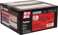 Value Collection - #6, 1-1/4" OAL, Phillips Drive Bugle Head, Steel Drywall Screws - Black Phosphate Finish, Grade 1018 - Eagle Tool & Supply