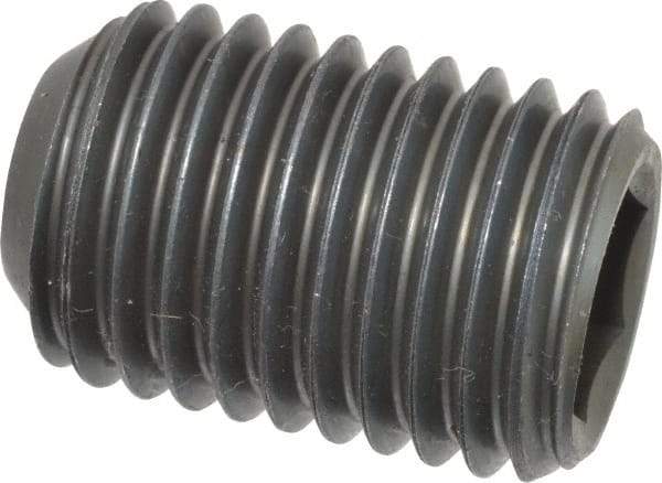 Value Collection - 1-8 UNC, 1-1/2" OAL, Cup Point Set Screw - Grade 8 Alloy Steel, 9/16" Key - Eagle Tool & Supply