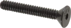 Value Collection - #4-40 UNC Hex Socket Drive, 82° Flat Screw - Alloy Steel, Black Oxide Finish, Fully Threaded, 3/4" OAL - Eagle Tool & Supply