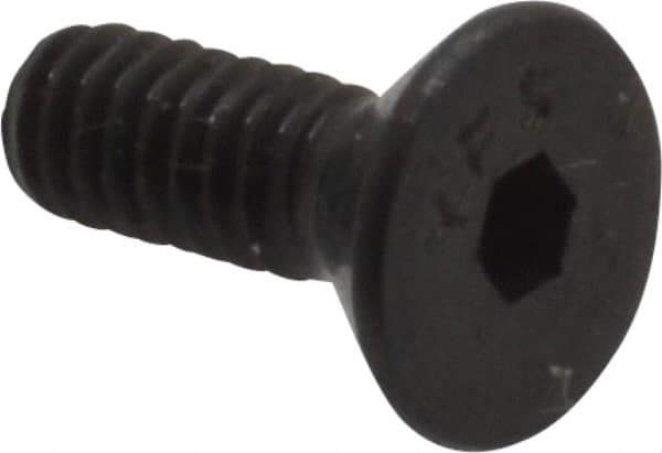 Value Collection - #5-40 UNC Hex Socket Drive, 82° Flat Screw - Alloy Steel, Black Oxide Finish, Fully Threaded, 3/8" OAL - Eagle Tool & Supply
