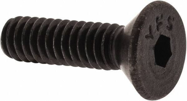 Value Collection - #5-40 UNC Hex Socket Drive, 82° Flat Screw - Alloy Steel, Black Oxide Finish, Fully Threaded, 1/2" OAL - Eagle Tool & Supply