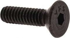 Value Collection - #5-40 UNC Hex Socket Drive, 82° Flat Screw - Alloy Steel, Black Oxide Finish, Fully Threaded, 1/2" OAL - Eagle Tool & Supply