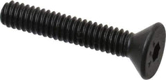 Value Collection - #5-40 UNC Hex Socket Drive, 82° Flat Screw - Alloy Steel, Black Oxide Finish, Fully Threaded, 3/4" OAL - Eagle Tool & Supply