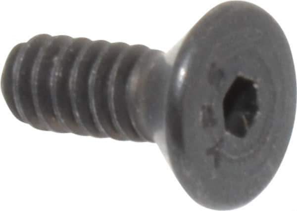 Value Collection - #6-32 UNC Hex Socket Drive, 82° Flat Screw - Alloy Steel, Black Oxide Finish, Fully Threaded, 3/8" OAL - Eagle Tool & Supply