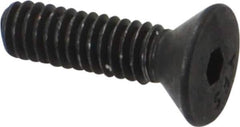 Value Collection - #8-32 UNC Hex Socket Drive, 82° Flat Screw - Alloy Steel, Black Oxide Finish, Fully Threaded, 5/8" OAL - Eagle Tool & Supply