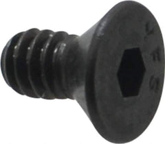 Value Collection - #10-24 UNC Hex Socket Drive, 82° Flat Screw - Alloy Steel, Black Oxide Finish, Fully Threaded, 3/8" OAL - Eagle Tool & Supply