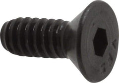 Value Collection - #10-24 UNC Hex Socket Drive, 82° Flat Screw - Alloy Steel, Black Oxide Finish, Fully Threaded, 1/2" OAL - Eagle Tool & Supply