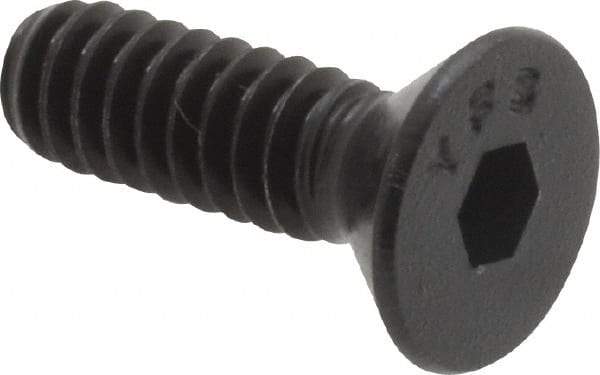 Value Collection - #10-24 UNC Hex Socket Drive, 82° Flat Screw - Alloy Steel, Black Oxide Finish, Fully Threaded, 5/8" OAL - Eagle Tool & Supply
