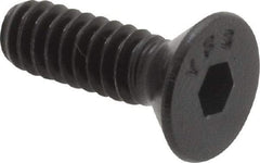 Value Collection - #10-24 UNC Hex Socket Drive, 82° Flat Screw - Alloy Steel, Black Oxide Finish, Fully Threaded, 5/8" OAL - Eagle Tool & Supply