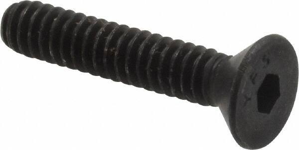 Value Collection - #10-24 UNC Hex Socket Drive, 82° Flat Screw - Alloy Steel, Black Oxide Finish, Fully Threaded, 1" OAL - Eagle Tool & Supply