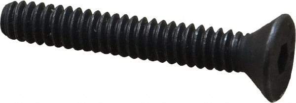 Value Collection - #10-24 UNC Hex Socket Drive, 82° Flat Screw - Alloy Steel, Black Oxide Finish, Fully Threaded, 1-1/4" OAL - Eagle Tool & Supply