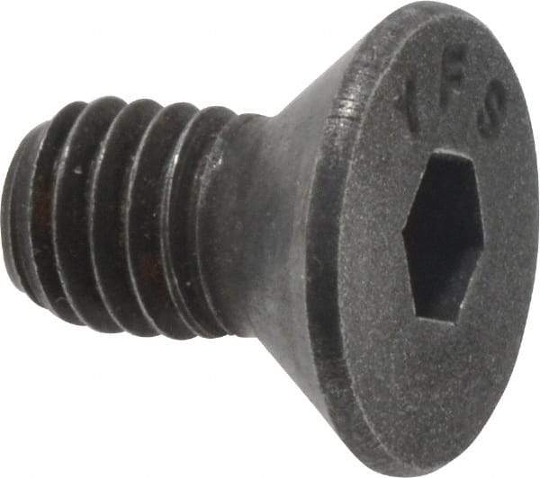 Value Collection - #10-32 UNF Hex Socket Drive, 82° Flat Screw - Alloy Steel, Black Oxide Finish, Fully Threaded, 3/8" OAL - Eagle Tool & Supply
