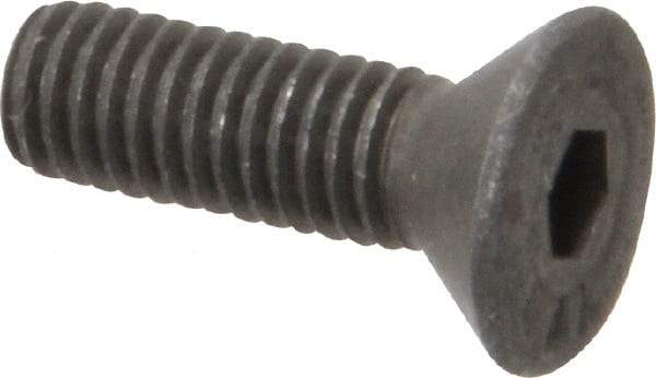 Value Collection - #10-32 UNF Hex Socket Drive, 82° Flat Screw - Alloy Steel, Black Oxide Finish, Fully Threaded, 5/8" OAL - Eagle Tool & Supply