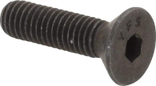 Value Collection - #10-32 UNF Hex Socket Drive, 82° Flat Screw - Alloy Steel, Black Oxide Finish, Fully Threaded, 3/4" OAL - Eagle Tool & Supply
