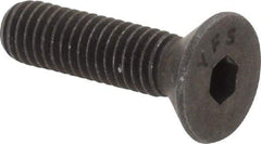 Value Collection - #10-32 UNF Hex Socket Drive, 82° Flat Screw - Alloy Steel, Black Oxide Finish, Fully Threaded, 3/4" OAL - Eagle Tool & Supply