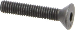 Value Collection - #10-32 UNF Hex Socket Drive, 82° Flat Screw - Alloy Steel, Black Oxide Finish, Fully Threaded, 1" OAL - Eagle Tool & Supply