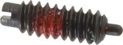 Gibraltar - 6-32, 3/8" Thread Length, 1/16" Plunger Projection, Steel Threaded Spring Plunger - 0.046" Max Plunger Diam, 0.5 Lb Init End Force, 3.5 Lb Final End Force - Eagle Tool & Supply