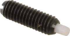 Gibraltar - 10-32, 9/16" Thread Length, 1/8" Plunger Projection, Steel Threaded Spring Plunger - 0.093" Max Plunger Diam, 0.3 Lb Init End Force, 3 Lb Final End Force - Eagle Tool & Supply