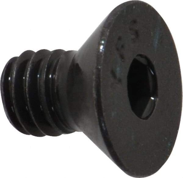 Value Collection - 5/16-18 UNC Hex Socket Drive, 82° Flat Screw - Alloy Steel, Black Oxide Finish, Fully Threaded, 1/2" OAL - Eagle Tool & Supply