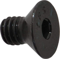 Value Collection - 5/16-18 UNC Hex Socket Drive, 82° Flat Screw - Alloy Steel, Black Oxide Finish, Fully Threaded, 1/2" OAL - Eagle Tool & Supply
