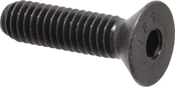 Value Collection - 5/16-18 UNC Hex Socket Drive, 82° Flat Screw - Alloy Steel, Black Oxide Finish, Fully Threaded, 1-1/4" OAL - Eagle Tool & Supply