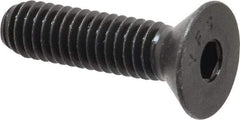 Value Collection - 5/16-18 UNC Hex Socket Drive, 82° Flat Screw - Alloy Steel, Black Oxide Finish, Fully Threaded, 1-1/4" OAL - Eagle Tool & Supply