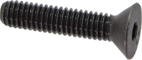 Value Collection - 5/16-18 UNC Hex Socket Drive, 82° Flat Screw - Alloy Steel, Black Oxide Finish, Fully Threaded, 1-1/2" OAL - Eagle Tool & Supply