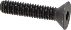 Value Collection - 5/16-18 UNC Hex Socket Drive, 82° Flat Screw - Alloy Steel, Black Oxide Finish, Fully Threaded, 1-1/2" OAL - Eagle Tool & Supply