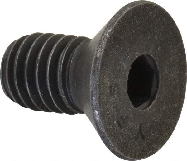Value Collection - 3/8-16 UNC Hex Socket Drive, 82° Flat Screw - Alloy Steel, Black Oxide Finish, Fully Threaded, 3/4" OAL - Eagle Tool & Supply