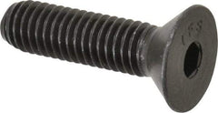 Value Collection - 3/8-16 UNC Hex Socket Drive, 82° Flat Screw - Alloy Steel, Black Oxide Finish, Fully Threaded, 1-1/2" OAL - Eagle Tool & Supply
