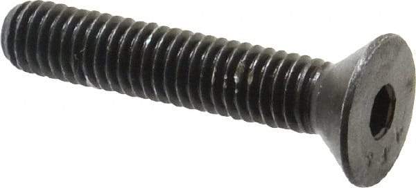 Value Collection - 3/8-16 UNC Hex Socket Drive, 82° Flat Screw - Alloy Steel, Black Oxide Finish, Fully Threaded, 2" OAL - Eagle Tool & Supply