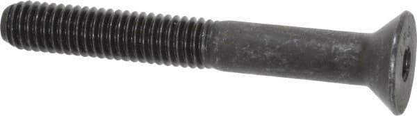 Value Collection - 3/8-16 UNC Hex Socket Drive, 82° Flat Screw - Alloy Steel, Black Oxide Finish, Partially Threaded, 3" OAL - Eagle Tool & Supply
