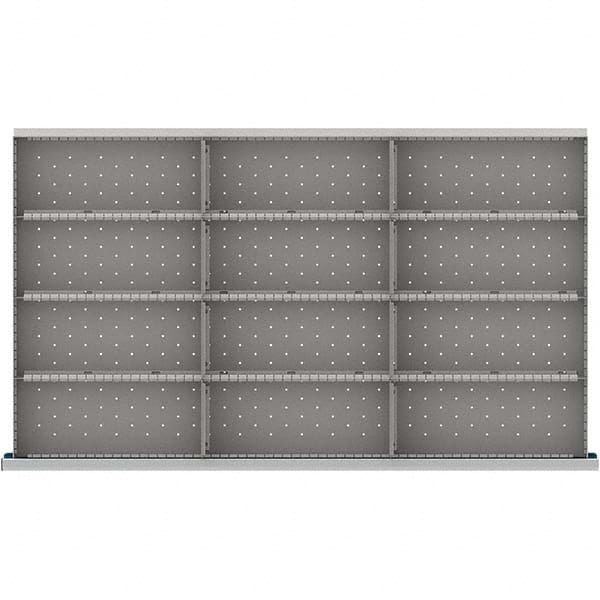 LISTA - 12-Compartment Drawer Divider Layout for 3.15" High Drawers - Eagle Tool & Supply