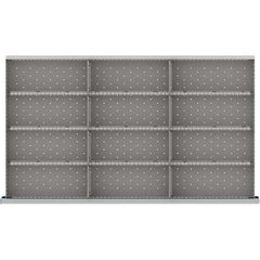 LISTA - 12-Compartment Drawer Divider Layout for 3.15" High Drawers - Eagle Tool & Supply