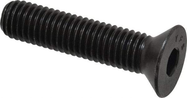 Value Collection - 1/2-13 UNC Hex Socket Drive, 82° Flat Screw - Alloy Steel, Black Oxide Finish, Fully Threaded, 2-1/4" OAL - Eagle Tool & Supply