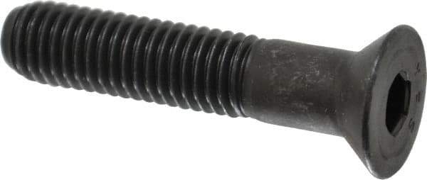 Value Collection - 1/2-13 UNC Hex Socket Drive, 82° Flat Screw - Alloy Steel, Black Oxide Finish, Partially Threaded, 2-1/2" OAL - Eagle Tool & Supply