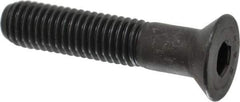 Value Collection - 1/2-13 UNC Hex Socket Drive, 82° Flat Screw - Alloy Steel, Black Oxide Finish, Partially Threaded, 2-1/2" OAL - Eagle Tool & Supply