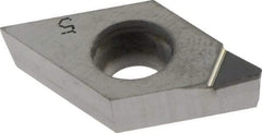 Iscar - DCMT3-1 Grade ID5 Polycrystalline Diamond (PCD) Turning Insert - Uncoated, 55° Diamond, 3/8" Inscr Circle, 5/32" Thick, 1/64" Corner Radius - Eagle Tool & Supply