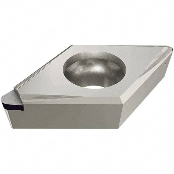 Iscar - TCMT2-1 Grade ID5 Polycrystalline Diamond (PCD) Turning Insert - Uncoated, 60° Triangle, 1/4" Inscr Circle, 3/32" Thick, 1/64" Corner Radius - Eagle Tool & Supply