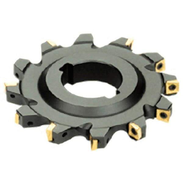 Iscar - Arbor Hole Connection, 0.4724" Cutting Width, 1.9685" Depth of Cut, 160mm Cutter Diam, 1.5748" Hole Diam, 7 Tooth Indexable Slotting Cutter - SDN Toolholder, Q/XPMT Insert - Eagle Tool & Supply