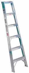 Made in USA - 8 Ft. High, Type IA Rating, Aluminum Shelf Ladder - Eagle Tool & Supply