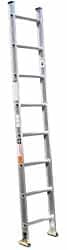 Made in USA - 8' High, Type IA Rating, Aluminum Extension Ladder - Eagle Tool & Supply